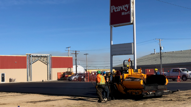 Peavey Mart parking lot process