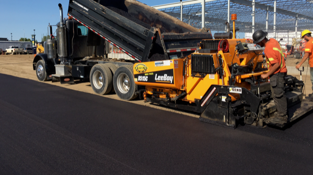 Commercial paving process