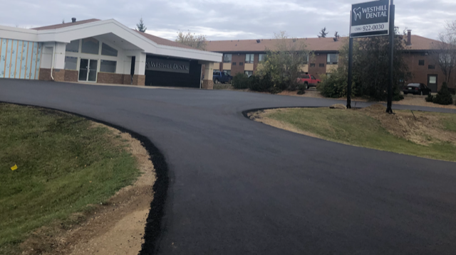 Westhill Dental paved lot