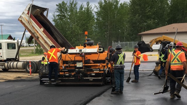 Commercial paving