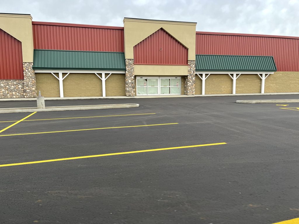 Parking lot paving