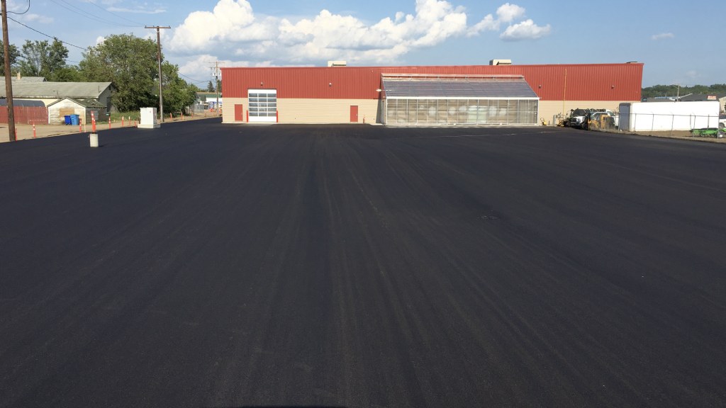 Parking lot paving